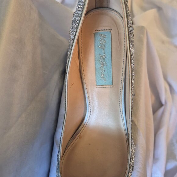 Betsey Johnson Rhinestone full pumps heels shoes - Picture 5 of 7